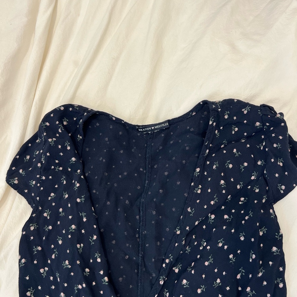 Brandy Melville Women's Floral Wrap Dress